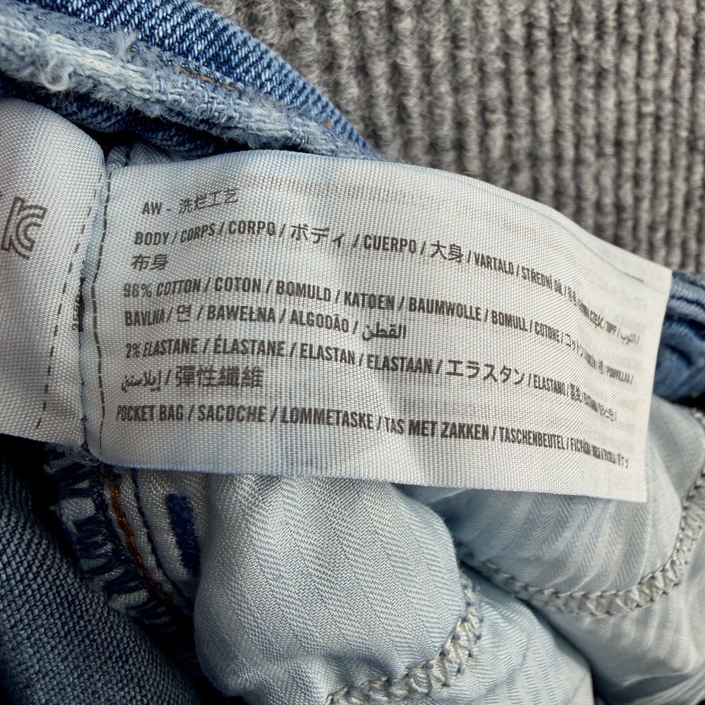 Hollister Jeans Womens 2R W26 Blue Low Rise Baggy Distressed Ripped Denim Knee - Picture 11 of 11